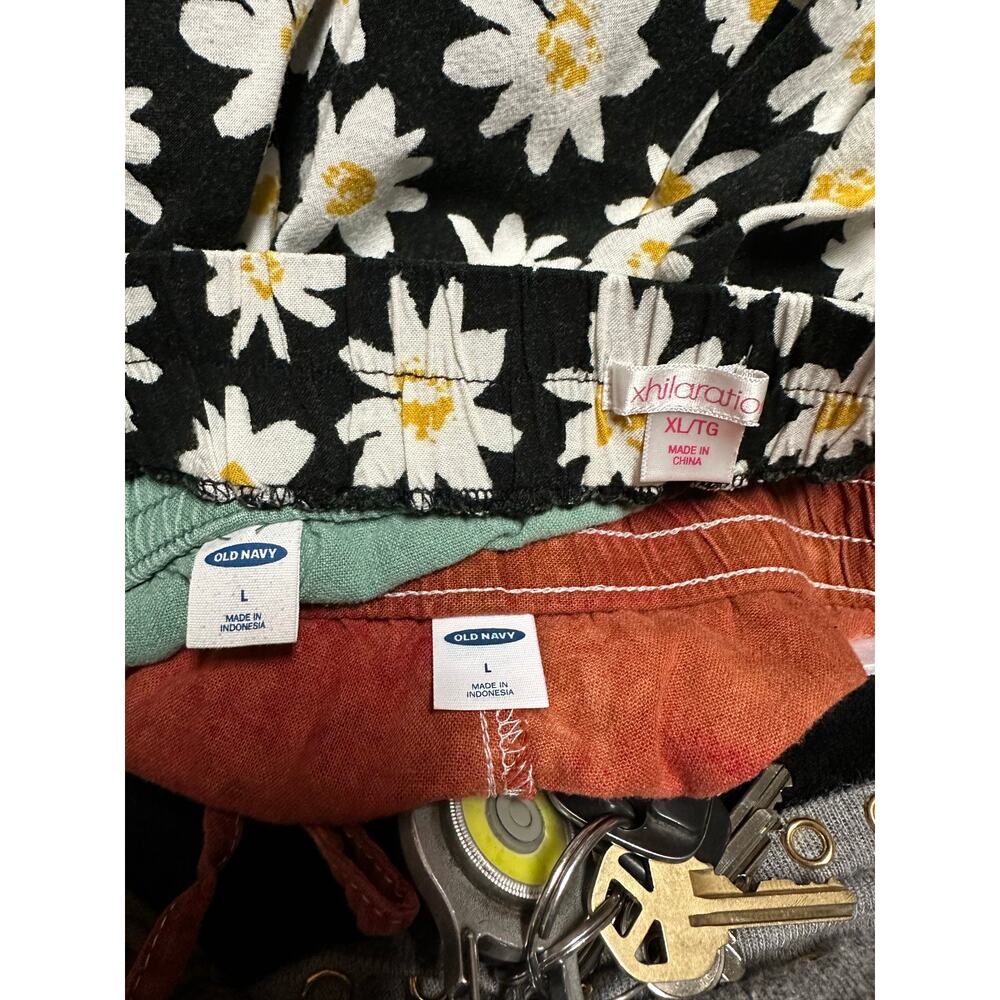 Womens Shorts Skorts Bundle Size Large Floral Tie Dye Summer Vacation Travel - Picture 10 of 10